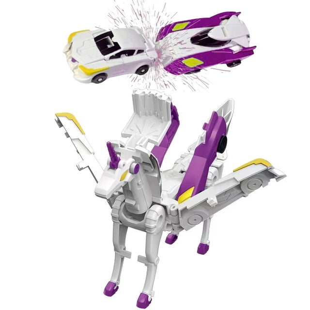 Coche de Colisión Transformable Liluwushe Unicornio Morado
