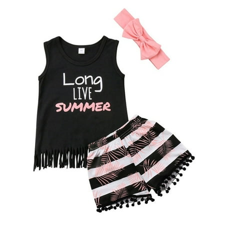 

Toddler Baby Girls Summer Shorts Outfits Sleeveless Floral T-Shirt Tops Sunflower Denim Jeans Shorts 2pcs Kids Clothes Set