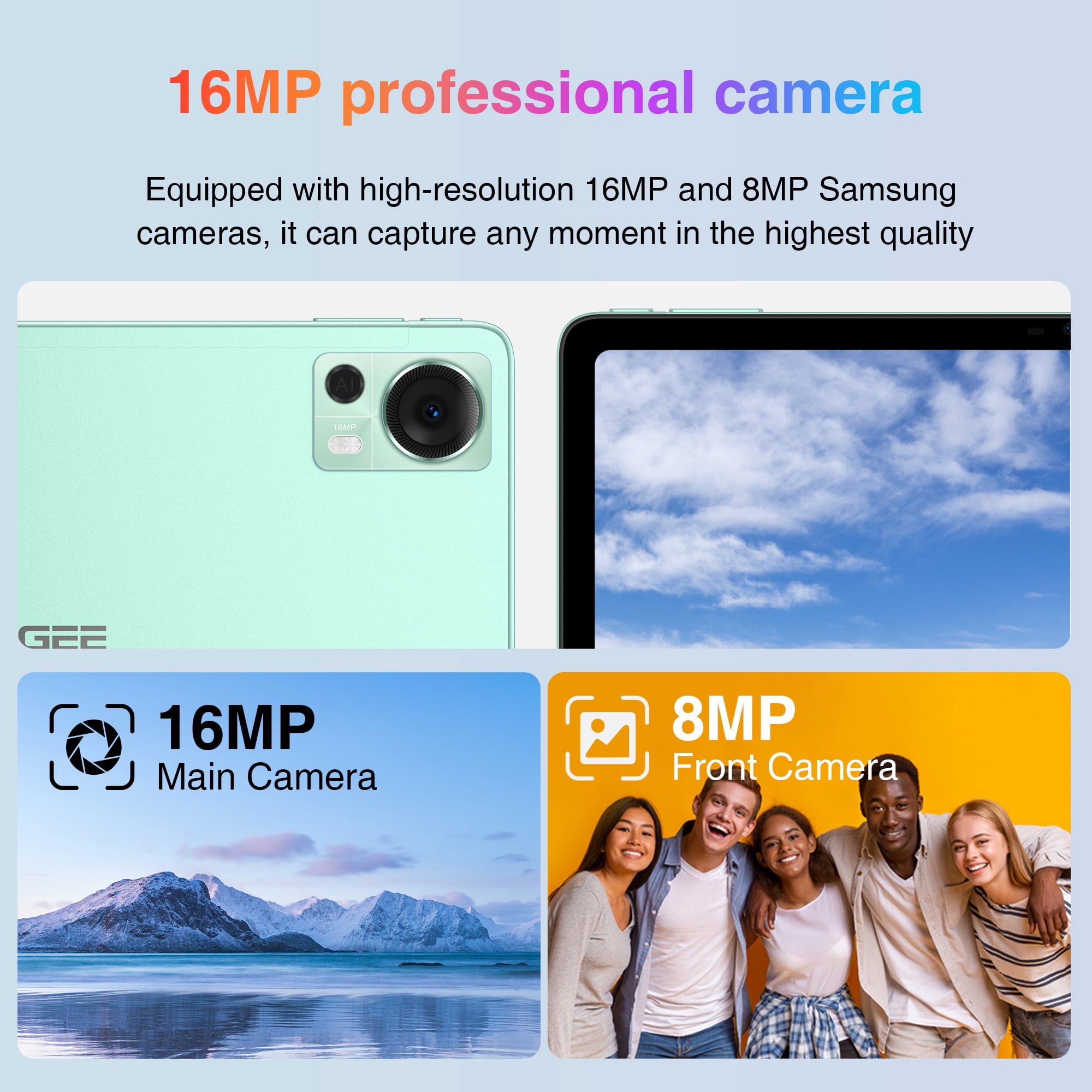 DOOGEE T20 Tablet 10.4 inch, 15GB (8+7GB) RAM+256GB ROM/1TB, 2000×1200 FHD+ 2K Display, Octa-Core, 8300mAh, Android 12 4G LTE Dual SIM Tablets, TÜV Certified, Widevine L1, 16MP+8MP, WiFi,Type C