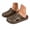 Coffee, variant on Womens Summer Flat Sandals Open Toe Ons EVA Lightweight Breathable Beach Vacation Daily Wear Outdoor Travel Footwear with Anti Sole Black 40/41