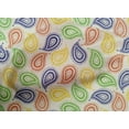thumbnail image 5 of oneOone Cotton Poplin Light Yellow Fabric Paisleys Dress Material Fabric Print Fabric By The Yard 42 Inch Wide, 5 of 6