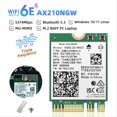 thumbnail image 3 of Tarjeta de Red Inalámbrica WiFi 6E AX210 Bluetooth 5..2 5374Mbps 2.4Ghz 5Ghz 6Ghz 802.11ax Adaptador Wifi para PC Portátil, 3 of 10