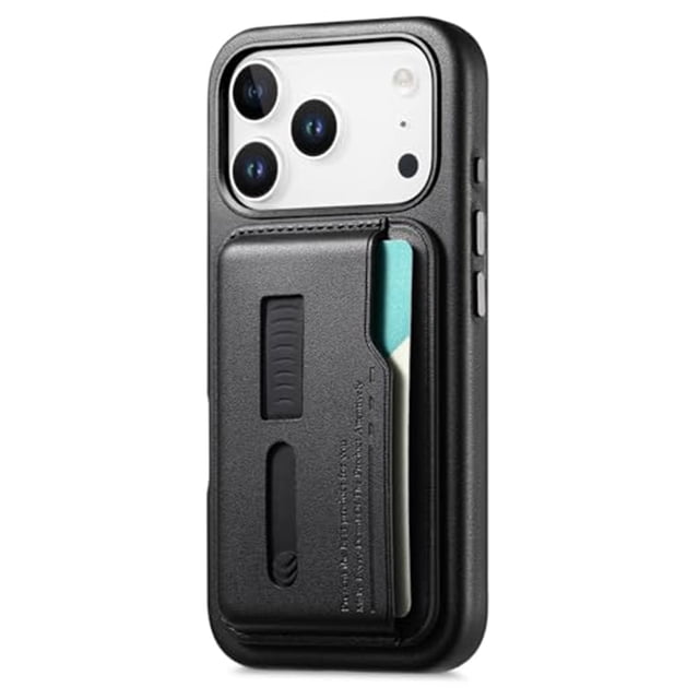 Case For IPhone 17 Pro Max/17 Pro/17 Air/17, PU Leather Shell With Detachable Card Insertion Wristlet Cover