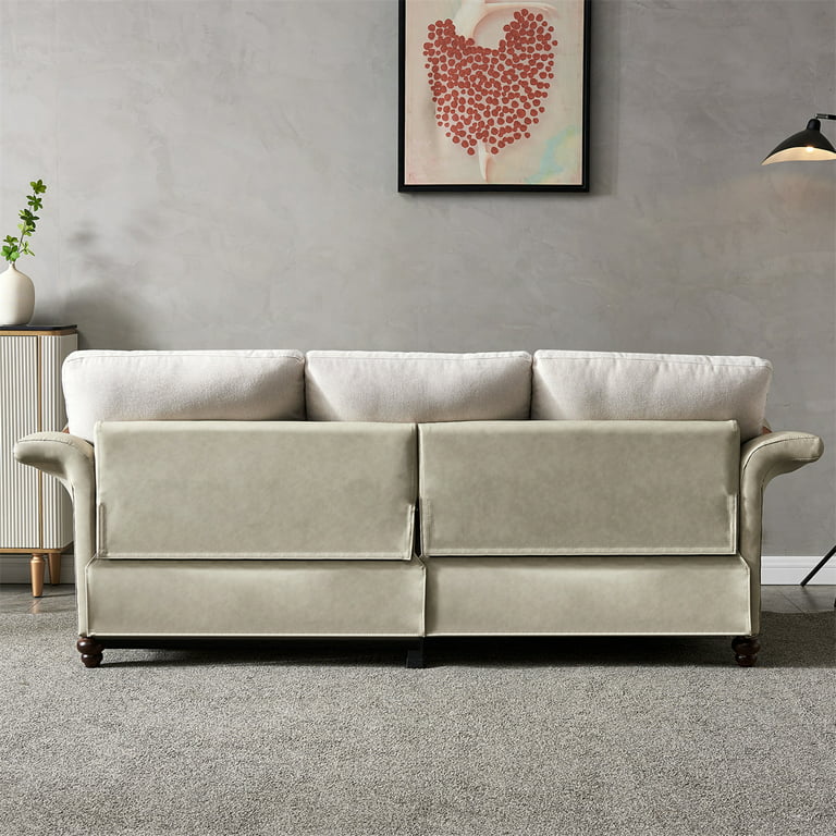 3 Seat Sofa with Removable Back and Seat Cushions and 4 Pillows - On Sale -  Bed Bath & Beyond - 38909446
