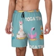thumbnail image 2 of Xecao Animal Meditation for Men's Swimming Trunks Swim Trunks Quick Dry Swim Shorts with Mesh Lining Funny Swimwear Bathing Suits, 2 of 9
