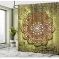 thumbnail image 4 of Ambesonne Ethnic Shower Curtain, Mystic Mandala Artwork Boho, 69"Wx75"L, Pale Caramel, 4 of 4
