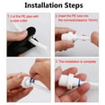 thumbnail image 5 of Uxcell 3/8 Inch BSP Male to 3/8 Inch OD Straight Quick Water Purifier Fitting 5 Pack, 5 of 7
