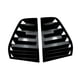 thumbnail image 3 of 2 piezas de pegatinas triangulares para ventana trasera, decoración de persianas, accesorios fáciles de usar Negro, 3 of 9