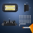 thumbnail image 2 of Nilight Flush Mount LED Light Pods 2PCS 6 Inch 39W Upgraded Spot Flood Combo Beam Driving Work Lighting Backup Reverse Grill Mount Lights f, 2 of 8