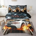 thumbnail image 1 of Erosebridal Teens Racing Car Bedding Sets Twin Size,Extreme Sports Comforter Sets with Sheets,Fast Car Decor,Reversible,Breathable,7-Piece, 1 of 1