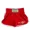 RED, variant on FLUORY Muay Thai Shorts Solid Color Trunks Free Combat Mixed Martial Arts Boxing Training Match Pants Lettering Embroidery
