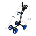 thumbnail image 4 of QWIK-FOLD 4 Wheel Folding Push Pull Golf Cart - Foot Brake - ONE Second to Open & Close!, 4 of 11