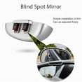 thumbnail image 4 of Car Blind Spot Mirror 360 Degree Adjustable Wide Angle Side Rear Mirrors Blind Spot for Parking Auxiliary Rear View Mirror white-left, 4 of 6