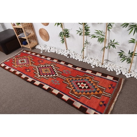 Turkish Rugs, 2.8x8.9 ft Runner Rug, Cute Rug, Colorful Rugs, Oushak Rug, Kilim