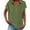 Army Green, variant on Lady Casual Short Sleeve French Elegant T-Shirt for Summer Comfortable Soft Creative Y2k Clothes French Retro Women's Clothes Blusas Femininas Black 2XL