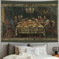 thumbnail image 2 of GOSMITH . The Last Supper V European Tapestry Viscose Painting, 2 of 6