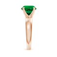 thumbnail image 3 of ANGARA Lab Grown 2.5 Ct Prong-Set Round Emerald Solitaire Engagement Ring for Women in 14K Rose Gold (Size-9mm) | May Birthstone, Anniversary, Jewelry Gift for Women | Lab-Grown Emerald Ring, 3 of 8
