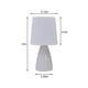 thumbnail image 3 of Lámpara de mesa táctil con puertos de carga USB | Lámpara de noche regulable con control remoto | 3 temperaturas de color | Pantalla de tela de lino para dormitorio y sala de estar | Incluye, 3 of 7