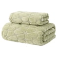 thumbnail image 3 of Xuniizn Bath Towel and Wash Cloths Set: 1* Bath Towel +1* Hand Towel, 100%Polyester, Highly Absorbent & Fade Resistant, 3 of 9