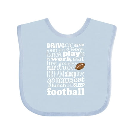 

Inktastic Football Season Outfit Gift Baby Boy Bib