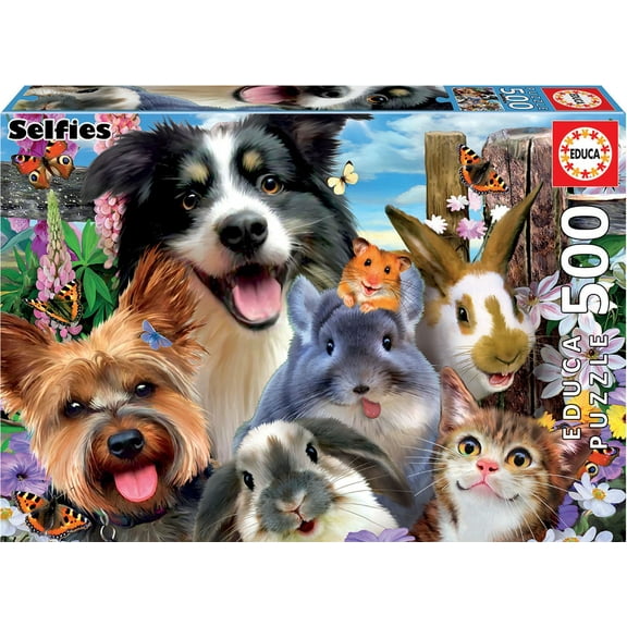 500 Piece Yard Buddies Selfie Jigsaw Puzzle by Educa Borras