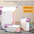 thumbnail image 5 of No Pump Vacuum Storage Bags,Large Capacity Vacuum Bags,Press & Seal Vacuum Storage Compression Bags,Reusable Space Saver Bags for Clothes Comforters Blankets Bedding Home Organization 70*50*30, 5 of 9