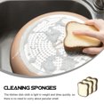 thumbnail image 3 of EeaseCA 6Pcs Cleaning Sponges Toast Design Dishcloth Practical Sponge Scrubbers, 3 of 7