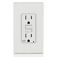 thumbnail image 4 of Leviton Gfwt1-W Réceptacle Duplex Résistant aux Intempéries avec Led Nema Blanc 5-15R 125 Volts 15 Ampères, 4 of 5