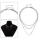 thumbnail image 1 of Gargantilla de cadena de mujer Punk collar moda joyería blanco Hugo collar de tres capas, 1 of 9