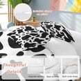 thumbnail image 3 of Black and White Bedding 3 Piece Duvet Cover Set California King, Farmhouse Cow Black White Soft Microfiber Comforter Cover with Zipper Closure & Pillowcases, Wrinkle & FadeResistant Quilt Cover, 3 of 9
