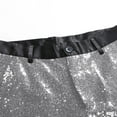thumbnail image 6 of AHTJRT Mens Glittery Disco Night Club Trousers Shiny Sequin Tapered Pants Style Silver XL, 6 of 8