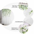 thumbnail image 5 of Small Stall Shower Curtain 48x72 Inch Narrow Half Size Green Vines Bath Curtains Bathroom Decor Spring Botanical Plants Leaves Farmhouse Waterproof Fabric Shower Curtain Set with Hooks 48 Inch, 5 of 6