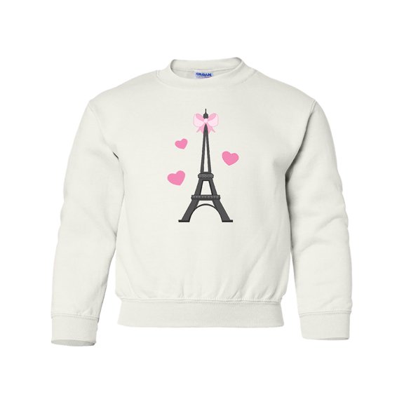 Inktastic Paris Lover Eiffel Tower Youth Sweatshirt
