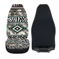 thumbnail image 5 of XYZCANDO Car Seat Covers Breathable Cloth Front Seat Covers for Cars Car Front Seat Covers Elastic Soft Van Sedan, Zebra Stripe Mixed Pattern, 5 of 7