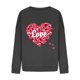 thumbnail image 4 of Gibobby Sudadera sin capucha y ocio Sudadera del día de San Valentín Camisas de corazón de amor para mujer de San Valentín Tops de manga larga (3)(Gris, S), 4 of 5