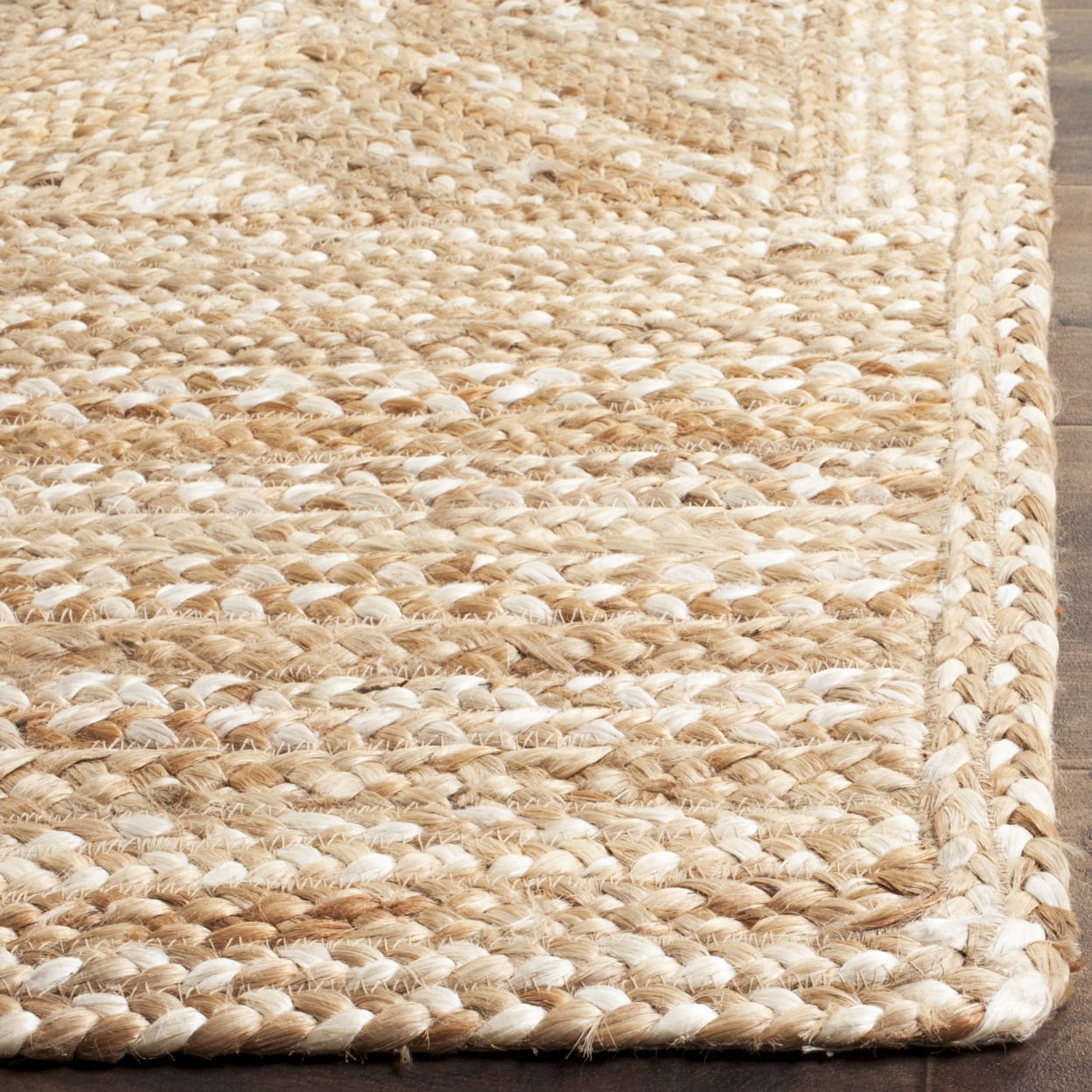 SAFAVIEH Natural Fiber Hilda Braided Jute Area Rug, Natural, 8' x 10'