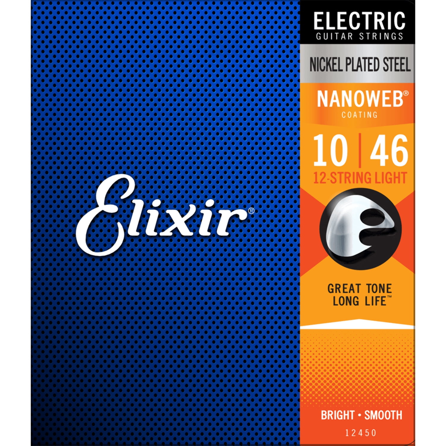 Elixir  Nanoweb Anti-Rust 12-String Light Electric Guitar Strings Set
