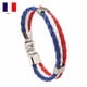 thumbnail image 2 of Colorido Tejido Bandera Nacional Pulsera de cuero PU pulsera de cuero con la bandera de colores, 2 of 5