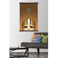 thumbnail image 2 of NFL New Orleans Saints - S. Preston Mascot Sir Saint 20 Wall Poster with Wooden Magnetic Frame, 22.375" x 34", 2 of 5