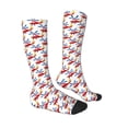 thumbnail image 3 of Picia Women Crew Soft Moisture-wicking Socks Cartoon Helicopter Pattern Design Cotton Socks, One Size fit All, 3 of 9