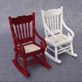 thumbnail image 1 of Baohd Mini Chaise Berçante Échelle 1/12 Chaises Miniatures Petits Objets Modèle Blanc 1Ensemble, 1 of 6