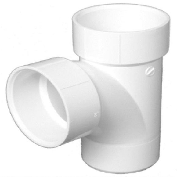 Keeney 4664231 Schedule 40 2 in. Hub x 2 in. Dia. Hub PVC Sanitary Street Tee