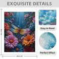 thumbnail image 3 of Diamond Art Kit for Adults, Vibrant Dragonfly Garden Blooms Diamond Painting for Adults Beginners, DIY Diamond Art Painting Kits, 5D Diamond Painting Crafts for Home Decor 12x16 Frameless, 3 of 7