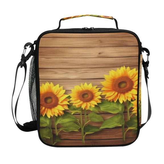 ALAZA Sunflowers Lunch Box Insulated Lunch Bag Reusable Thermal Cooler Tote School Picnic