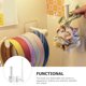 thumbnail image 5 of 2 soportes para coleteros, organizador de accesorios para el cabello, ganchos de pared, 5 of 7