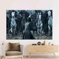 thumbnail image 2 of Modern Wall Art, Horse Art, Abstract Printed, Jon Snow Game of Thrones, Jon Snow Wall Decor, Famous Art, Game of Thrones Canvas, Canvas Wall Decor - Gold Framed, 2 of 9