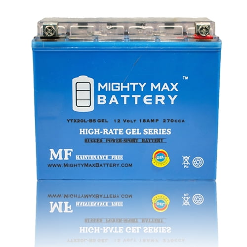 YTX20L-BS GEL 12V 18AH Battery for Kawasaki Jet Ski JT750 STS 96-98 by Mighty Max Battery