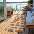 thumbnail image 6 of Addison Rugs Chantille Indoor/Outdoor Transitional Lines Terracotta Washable Runner Rug, 2'3" x 7'6", 6 of 6