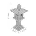 thumbnail image 2 of Mini Pagoda Statue Japanese Pagodas for Outdoor Garden Bonsai Decorations Figurines Office Grey, 2 of 8