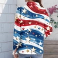 thumbnail image 4 of Iaqnaocc 4th Of July Shirts for Women Button Down Collared Independence Day American Flag Stars Striped Festival Long Sleeve Blouses America 250 Shirt Summer Outfits White S, 4 of 4